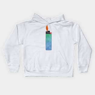 Watercolor Lighter Illustration Kids Hoodie